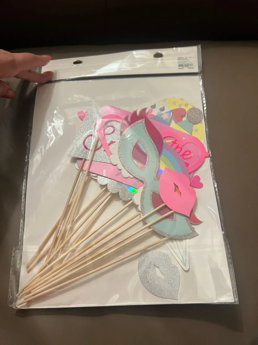 Claire's Pink and Red Birthday Photo Prop Set
